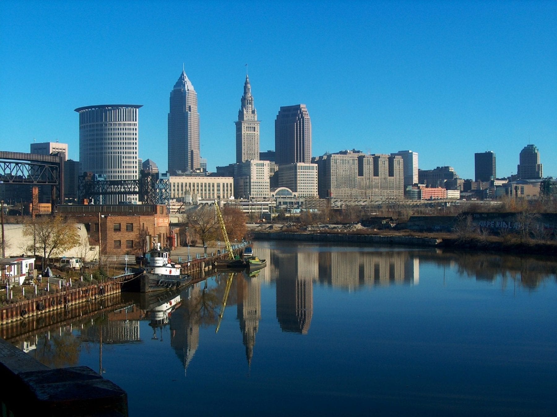 Cleveland skyline during the day