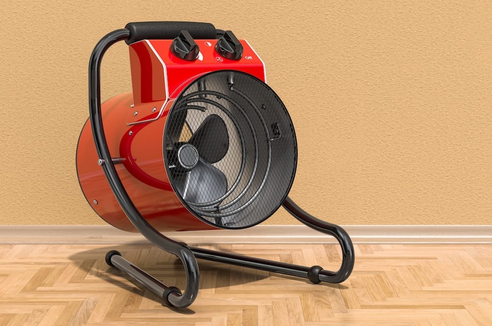 An industrial heater for bed bug heat treatment.